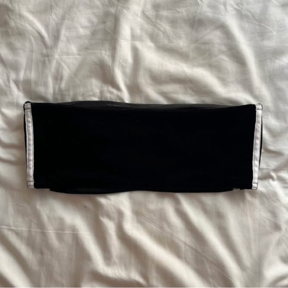 adidas Black Bandeau with White Stripe Accents - Picture 4 of 5